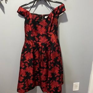 Calvin Klein off the shoulder dress